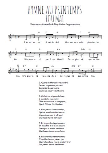 Hymne au printemps